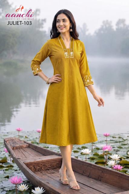 Aanchi juliet fancy kurtis wholesale